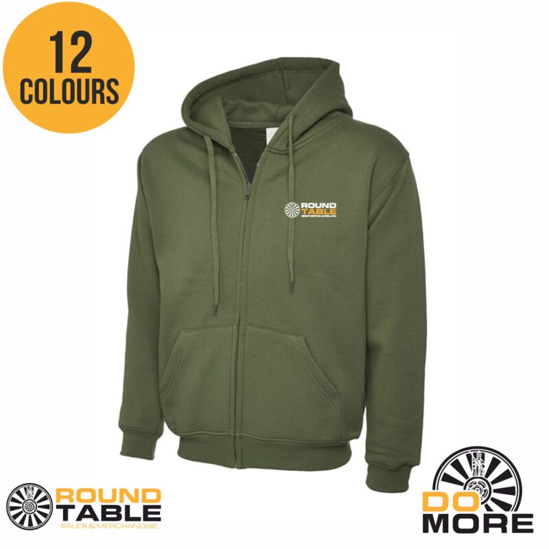 Round Table Classic Full Zip Hooded Sweatshirt Thumbnail