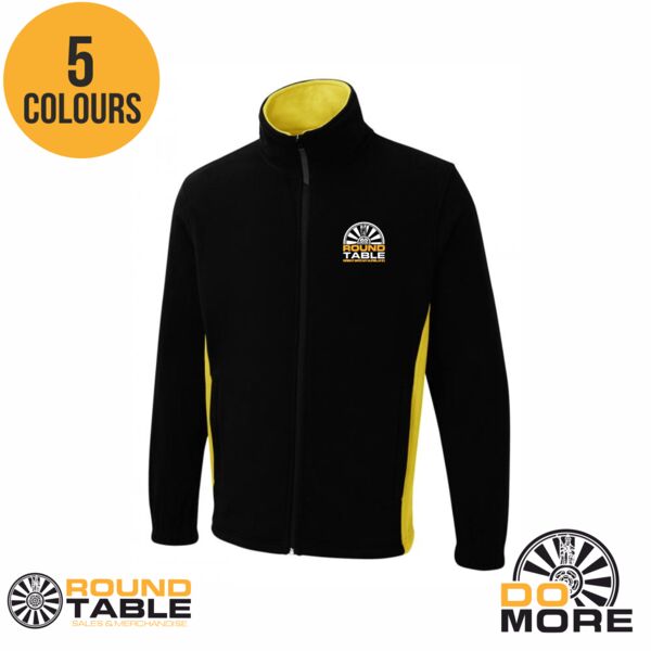 Round Table Two Tone Full Zip Fleece Jacket Thumbnail