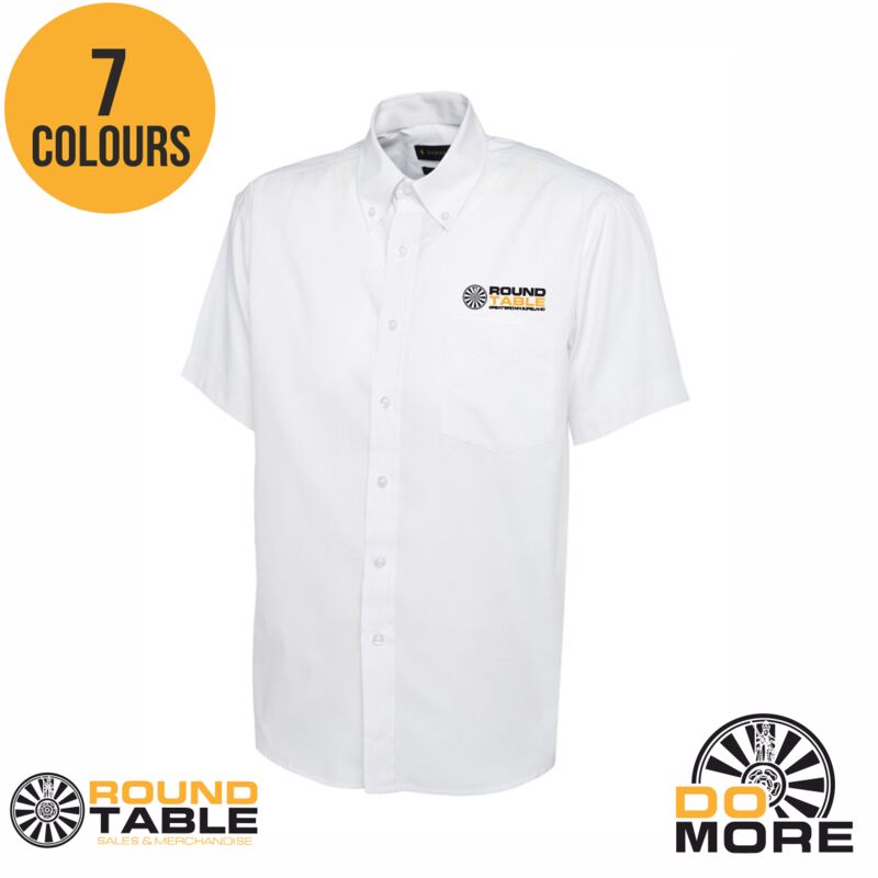 Round Table Mens Pinpoint Oxford Short Sleeve Shirt Thumbnail