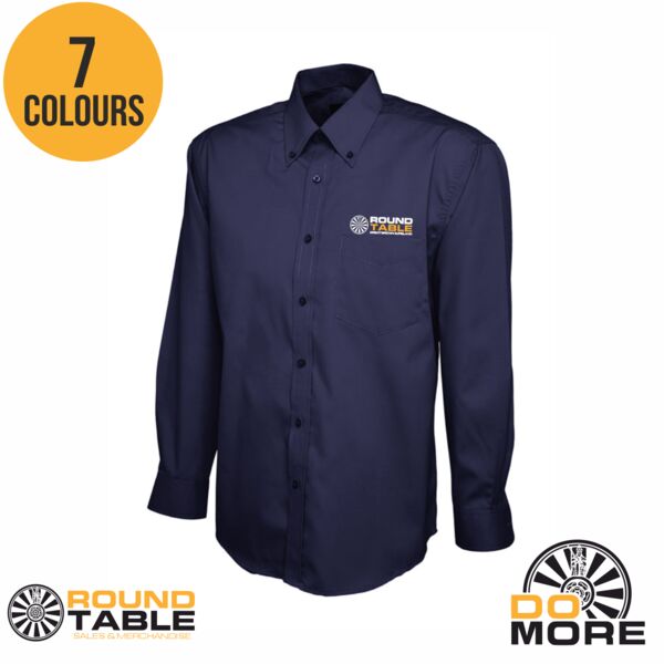 Round Table Mens Pinpoint Oxford Longt Sleeve Shirt Thumbnail