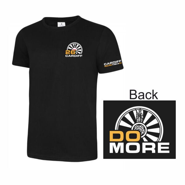Cardiff Round Table T-Shirt - Black Thumbnail