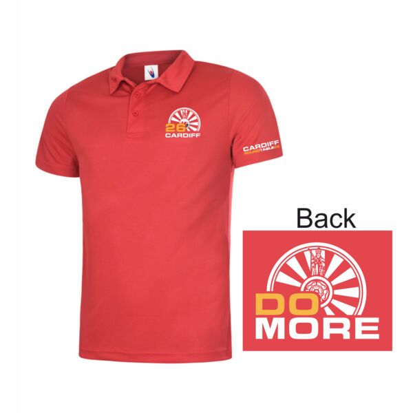 Cardiff Round Table Polo Shirt - Red Thumbnail
