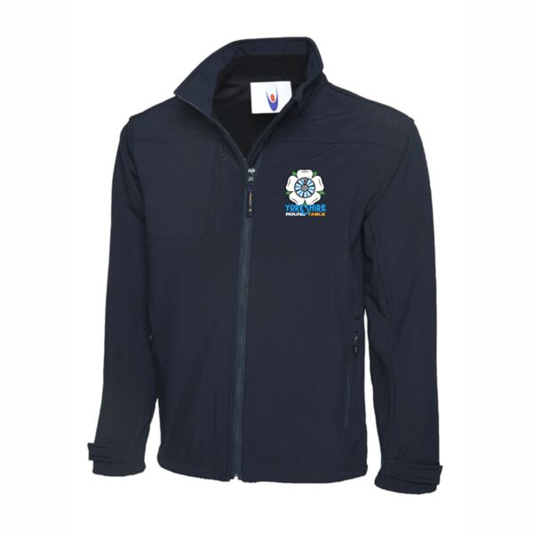 Yorkshire Round Table Premium Softshell Jacket - Navy Thumbnail