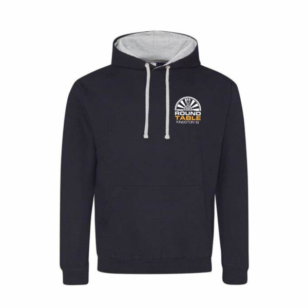 Kingston Round Table Contrast Hooded Sweatshirt Thumbnail
