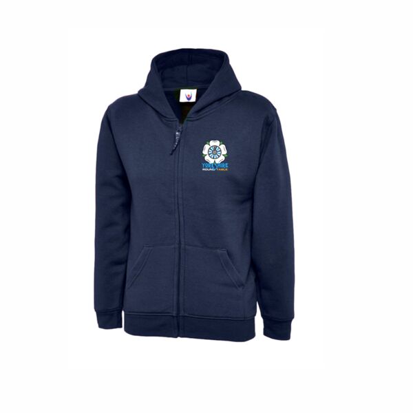 Yorkshire Round Table Classic Full Zip Hoodie - Sky Thumbnail