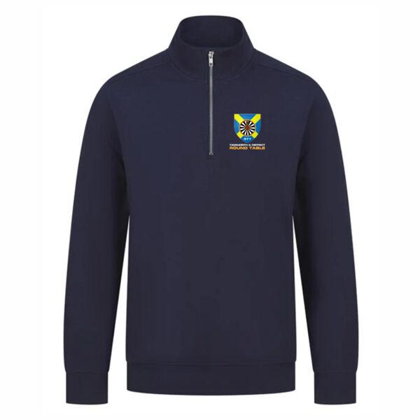Tamworth & District Round Table 1/4 Zip Sweatshirt - Navy Thumbnail