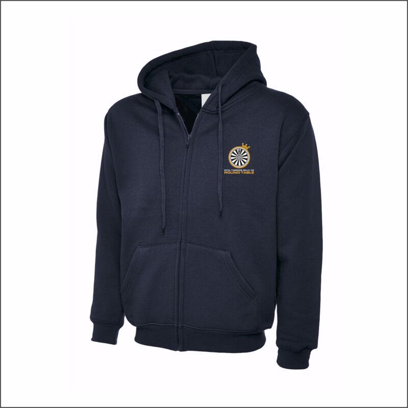 Navy Round Table Classic Hooded Sweatshirt Thumbnail