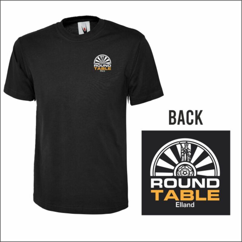 Black Elland Round Table Classic T-Shirt Thumbnail