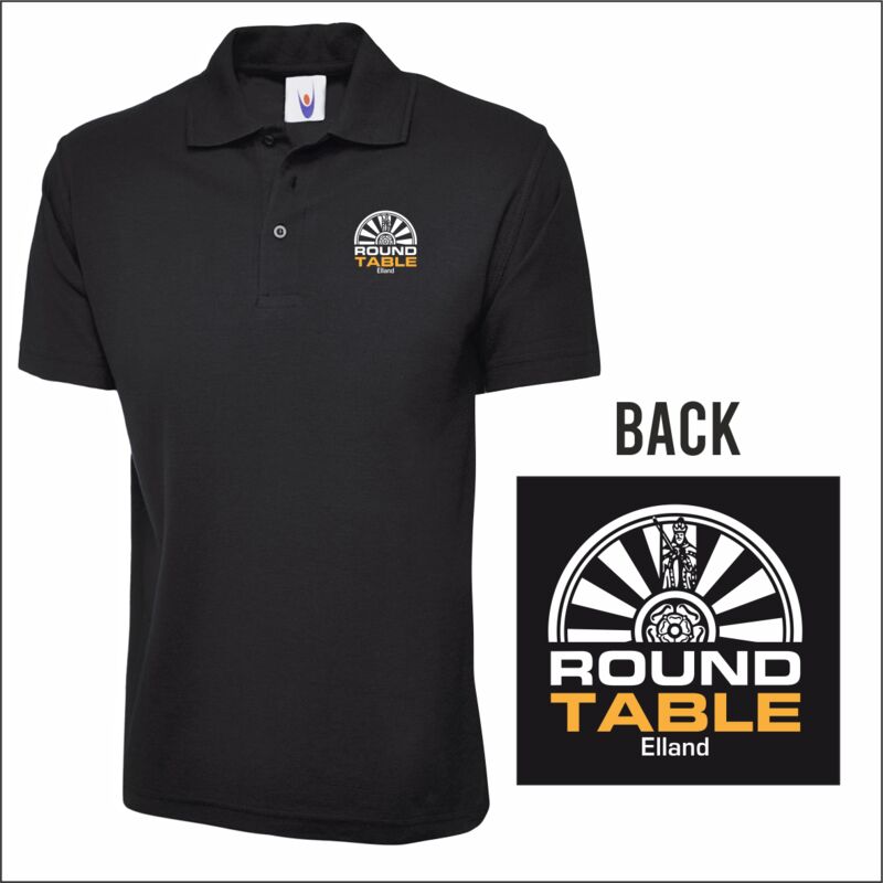 Black Elland Round Table Classic Polo Thumbnail
