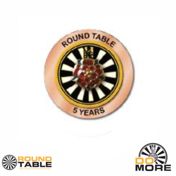 Round Table 5 Years Service Pin Badge Thumbnail