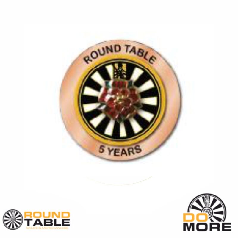 Round Table 5 Years Service Pin Badge Thumbnail