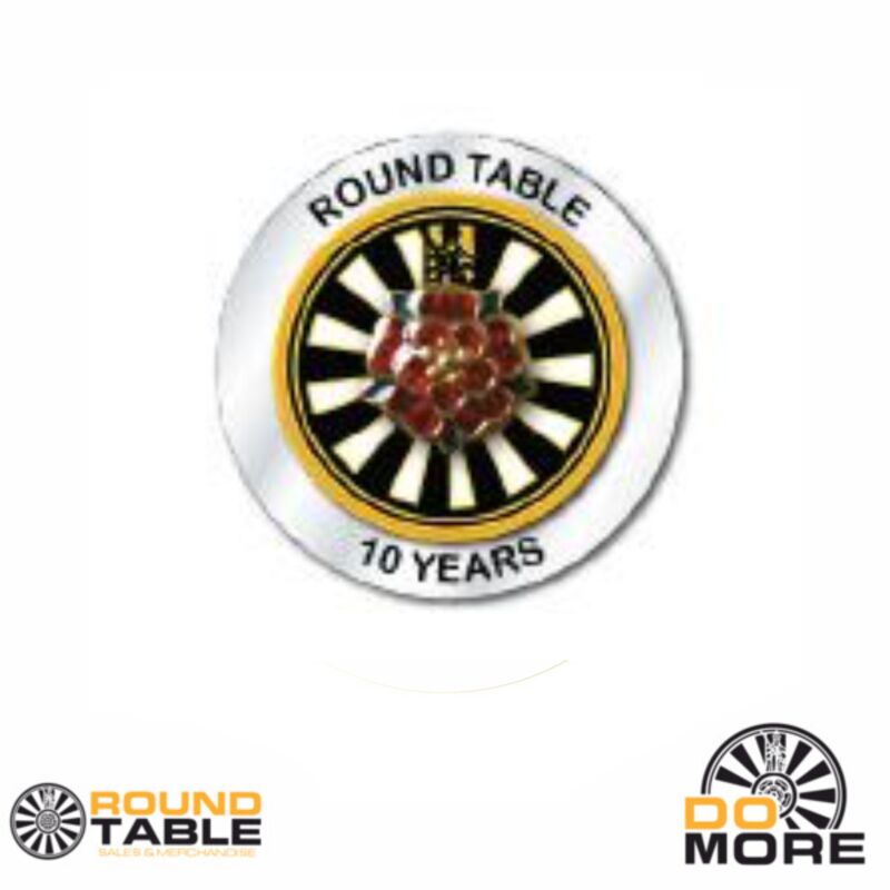Round Table 10 Years Service Pin Badge Thumbnail