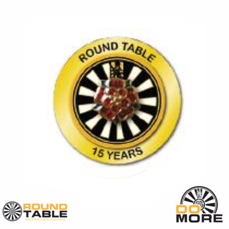 Round Table 15 Years Service Pin Badge Thumbnail