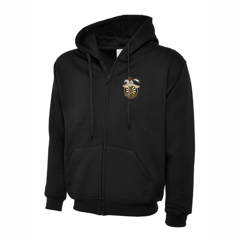 Carrick Round Table Full Zip Hooded Sweatshirt - Black  Thumbnail