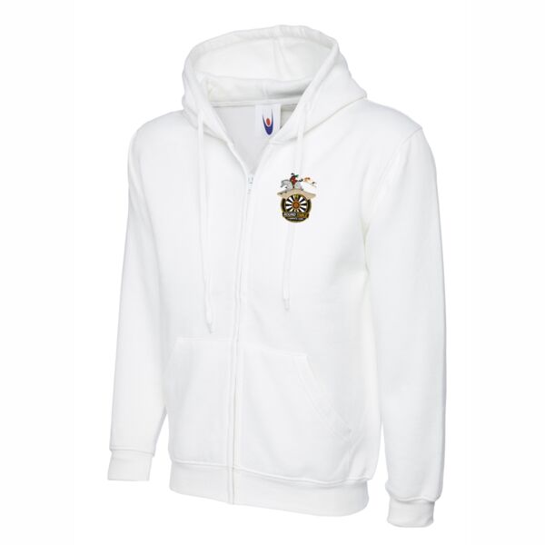 Carrick Round Table Full Zip Hooded Sweatshirt - White Thumbnail