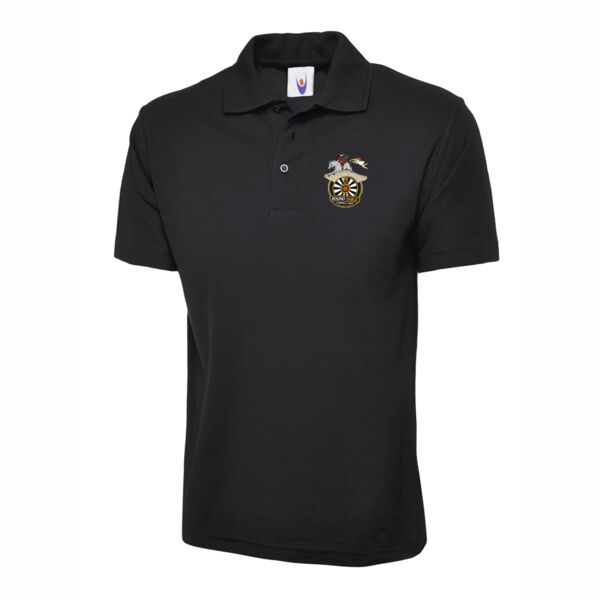 Carrick Round Table Classic Polo Shirt - Black  Thumbnail