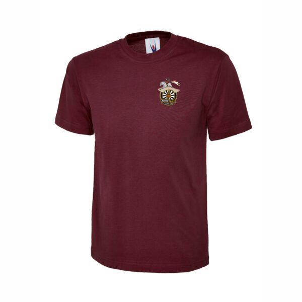 Carrick Round Table T-Shirt - Maroon Thumbnail