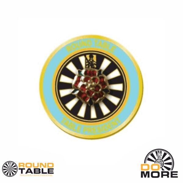 Round Table Table President Pin Badge Thumbnail