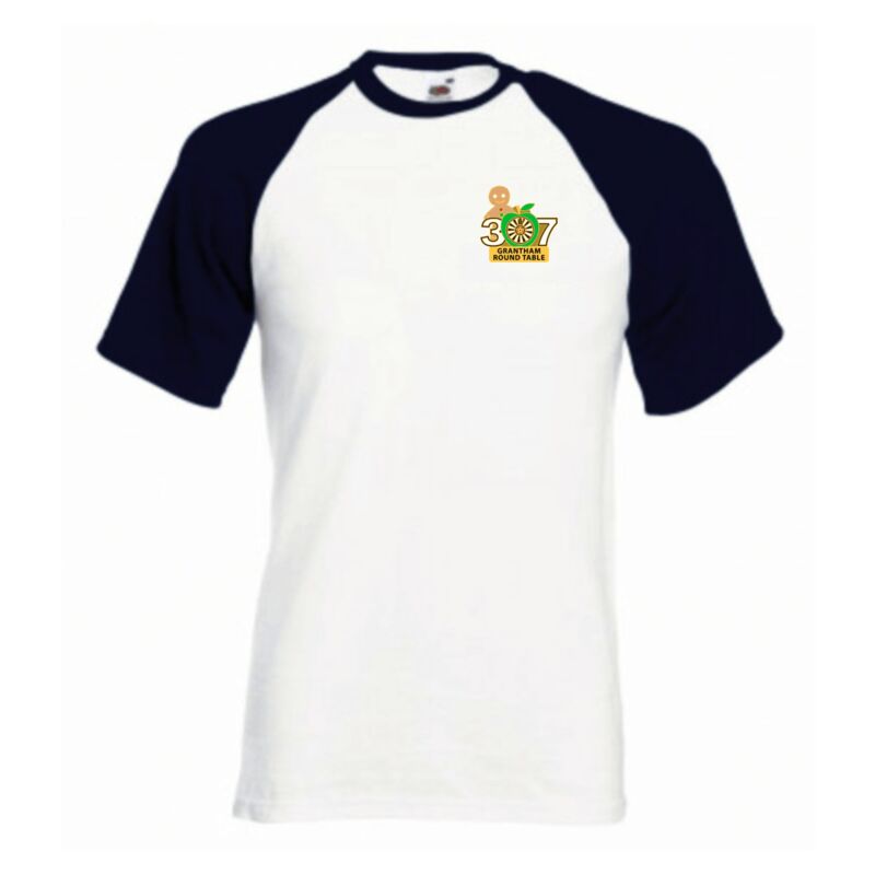 Grantham Round Table Short Sleeve Baseball T-Shirt Thumbnail
