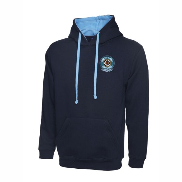 Whitley Bay Round Table Contrast Hooded Sweatshirt Thumbnail