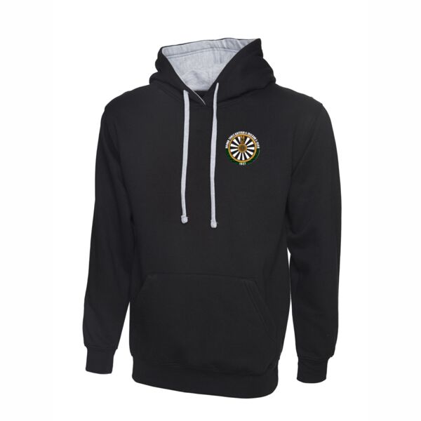 Round Table E-Club Contrast Hooded Sweatshirt Thumbnail